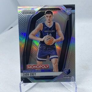 ZACH EDEY 2024-25 PANINI PRIZM MONOPOLY ROOKIE SILVER RC